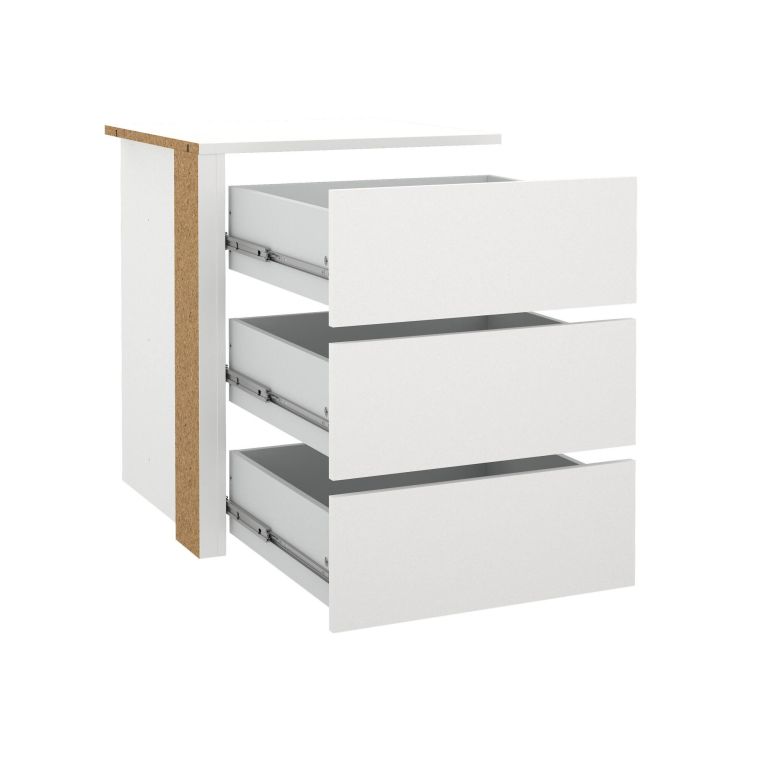Cassettiera moderna bianca 57x69h cm - Giacarta