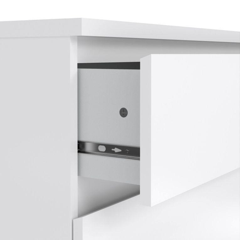 Cassettiera moderna bianca lucida 77x70h cm - Artic