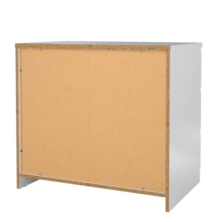 Cassettiera moderna bianca lucida 77x70h cm - Artic