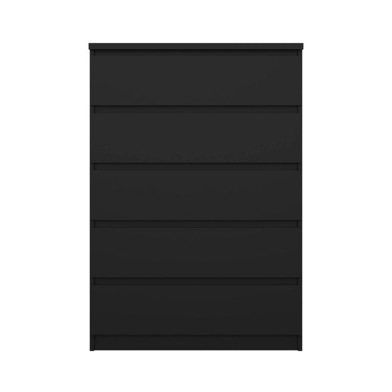 Cassettiera moderna nera 77x111h cm - Ansel