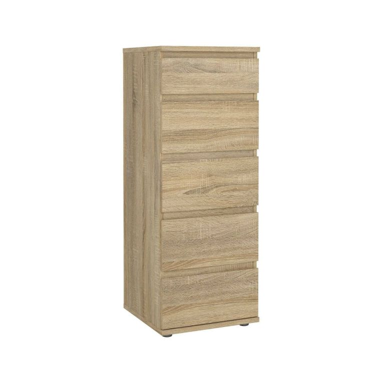 Cassettiera moderna quercia 40x106h cm - Abelarda