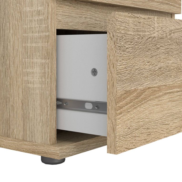 Cassettiera moderna quercia 40x106h cm - Abelarda