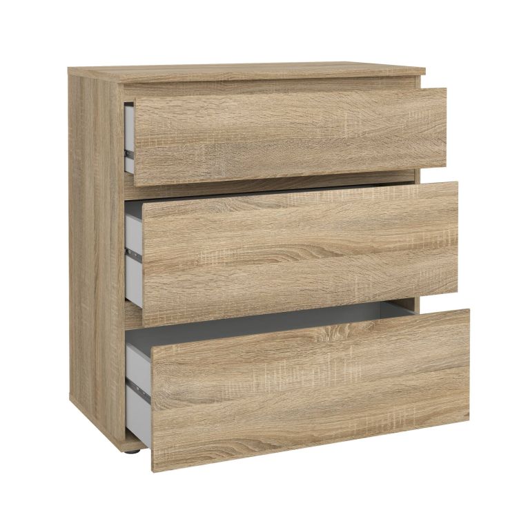Cassettiera moderna quercia 76x83h cm - Aski