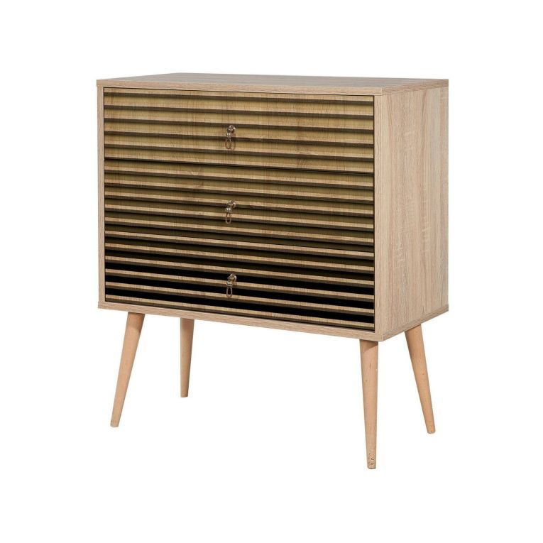 Cassettiera moderna quercia 80x90h cm - Apricale