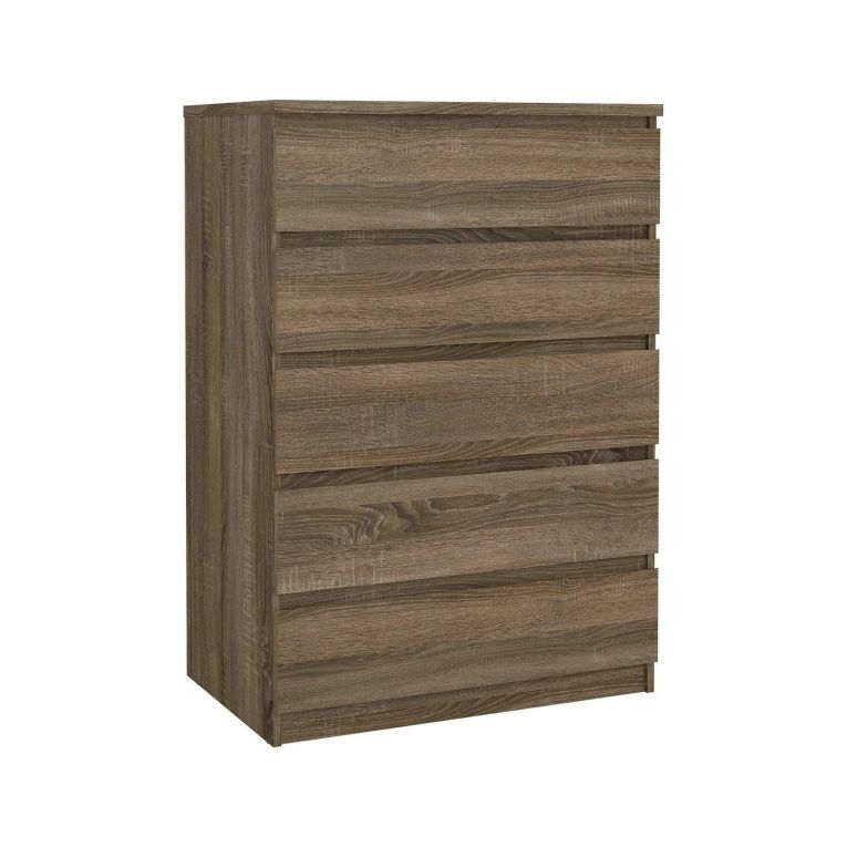 Cassettiera moderna rovere 76x111h cm - Lucy