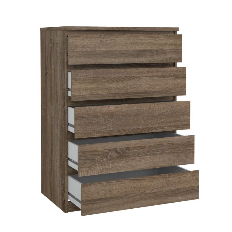 Cassettiera moderna rovere 76x111h cm - Lucy
