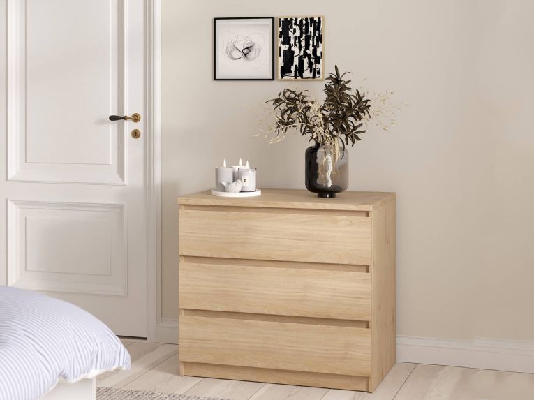 Cassettiera moderna rovere 77x70h cm - Artic
