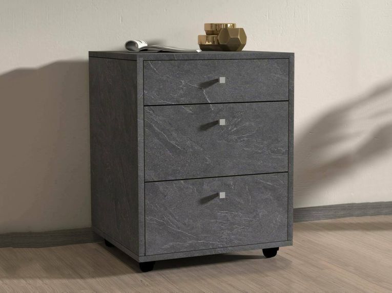 Cassettiera piccola ardesia 47x61h cm - Asgabat