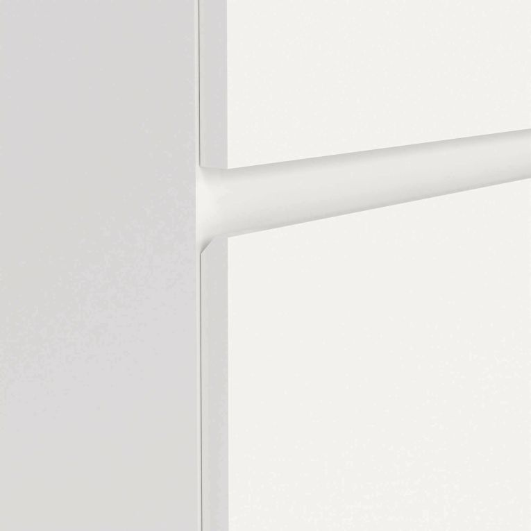 Cassettiera Pomme, Settimino multiuso, Comò camera da letto, Mobile con cassetti, 77x40 h84 cm, Bianco