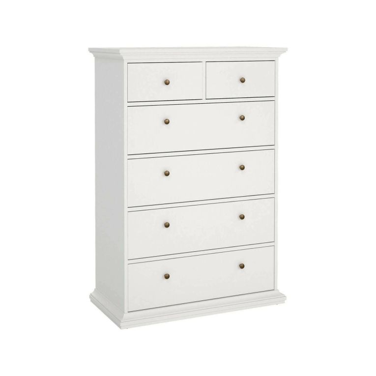 Cassettiera rustica bianca 96x139h cm - Gaetana