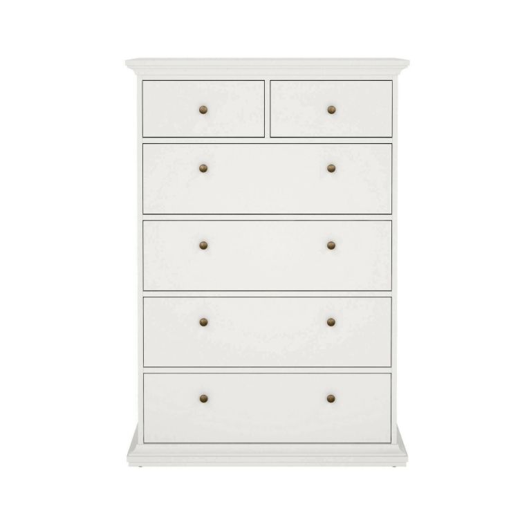 Cassettiera rustica bianca 96x139h cm - Gaetana