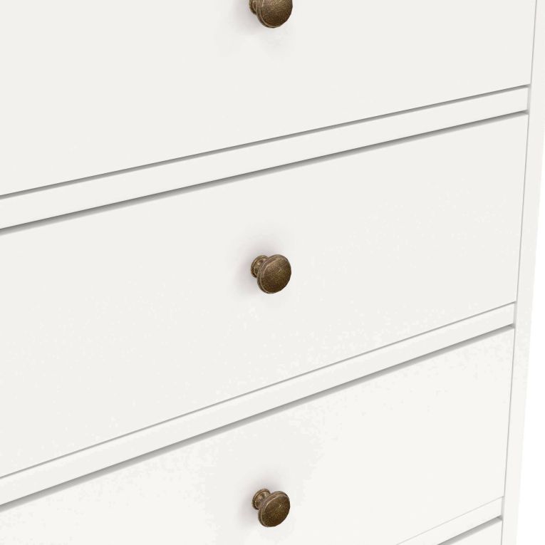 Cassettiera rustica bianca 96x139h cm - Gaetana