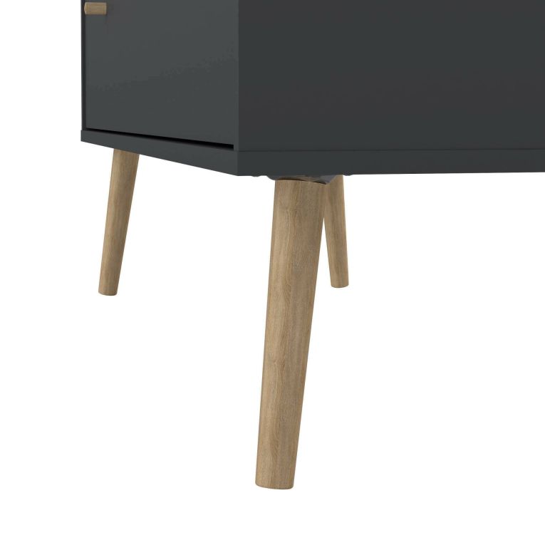 Cassettiera Tiffany, Settimino multiuso, Comò camera da letto, Mobile con cassetti, 39x99 h82 cm, Grigio