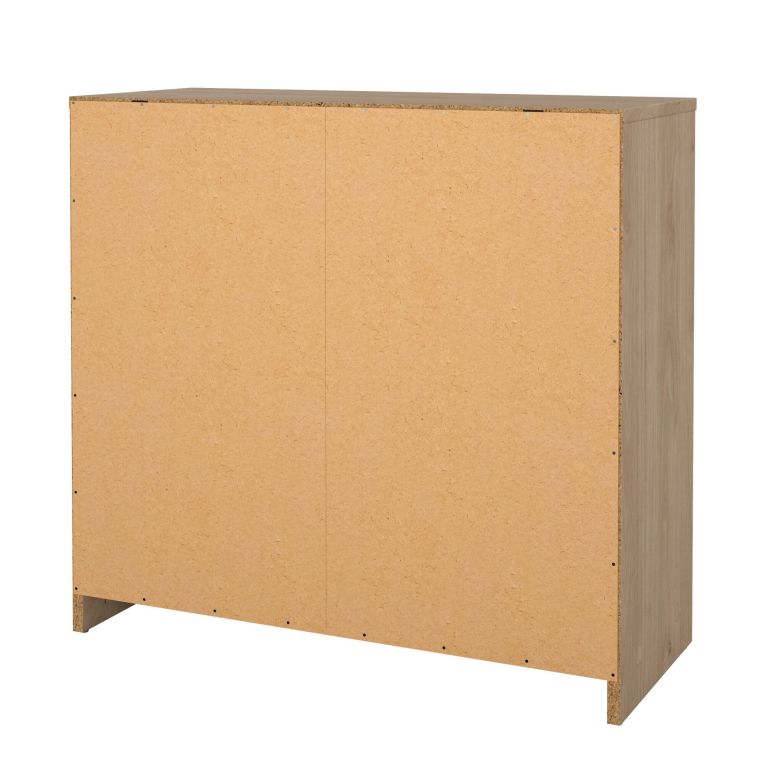 Cassettiera Vivienne, Settimino multiuso, Comò camera da letto, Mobile con cassetti, 30x72 h68 cm, Rovere