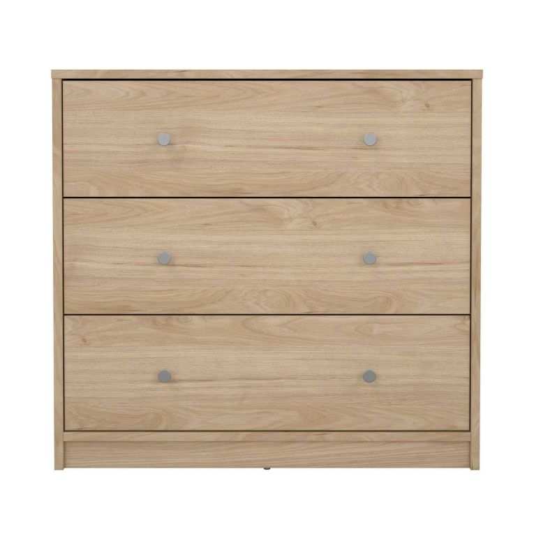 Cassettiera Vivienne, Settimino multiuso, Comò camera da letto, Mobile con cassetti, 30x72 h68 cm, Rovere