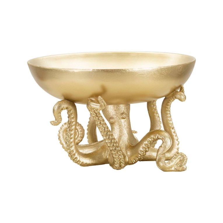 Ciotola Roy, 30x30 h18 cm, Oro