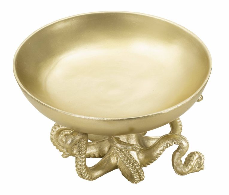 Ciotola Roy, 30x30 h18 cm, Oro