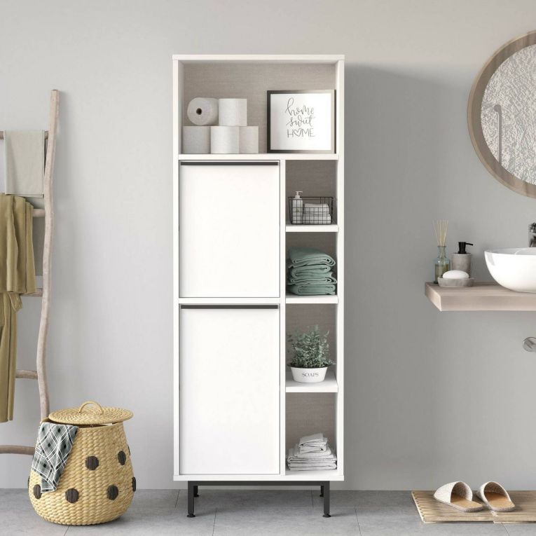 Colonna 2 ante 160x45h cm bianco - Merbok