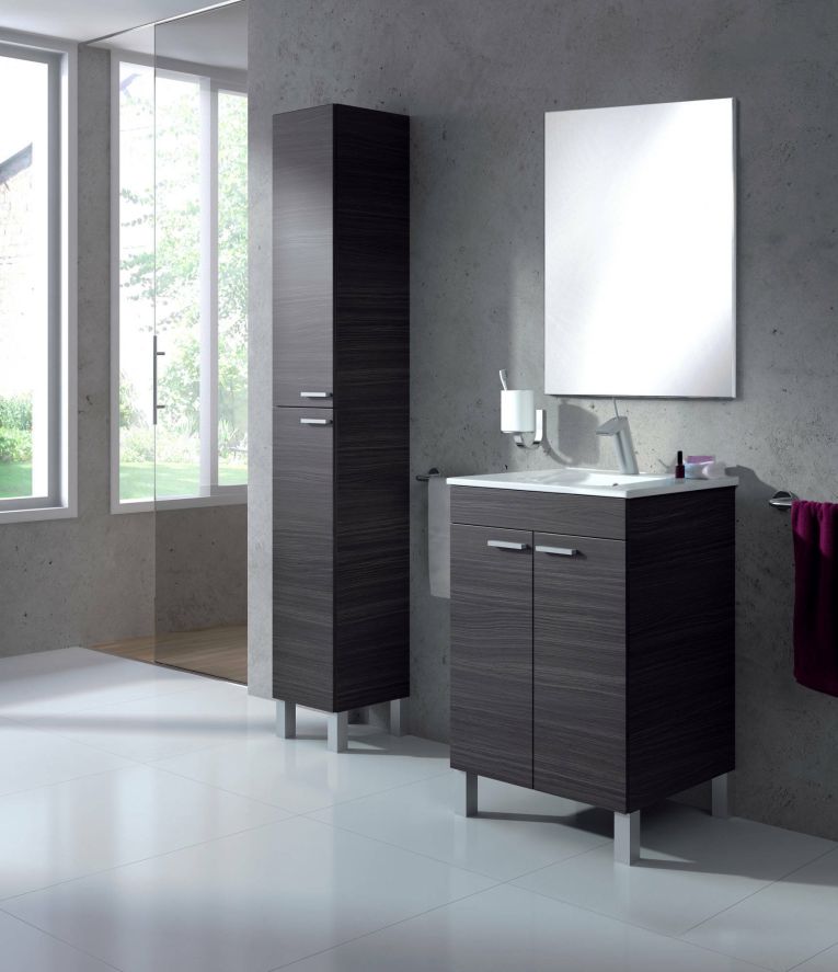 Colonna 2 ante 30x182h cm grigio cenere - Ark