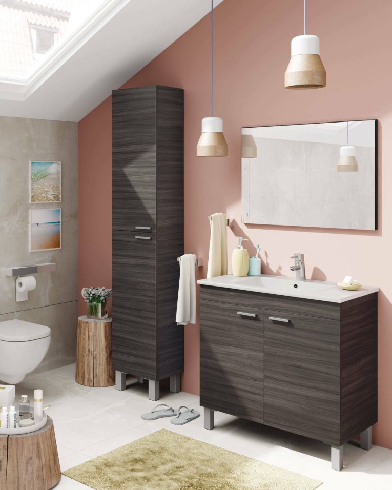 Colonna 2 ante 30x182h cm grigio cenere - Ark