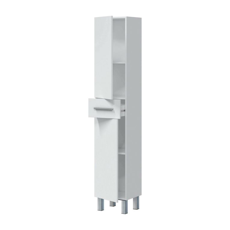 Colonna 2 ante minimal 35x182h cm bianco lucido - Alka