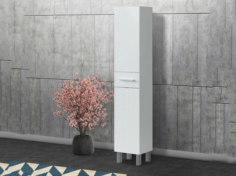 Colonna 2 ante minimal 35x182h cm bianco lucido - Alka