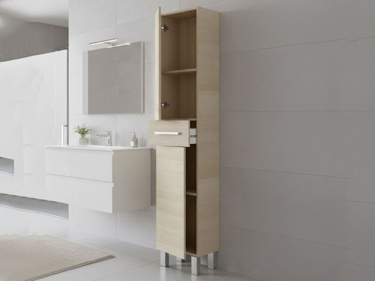 Colonna 2 ante minimal 35x182h cm rovere - Alka