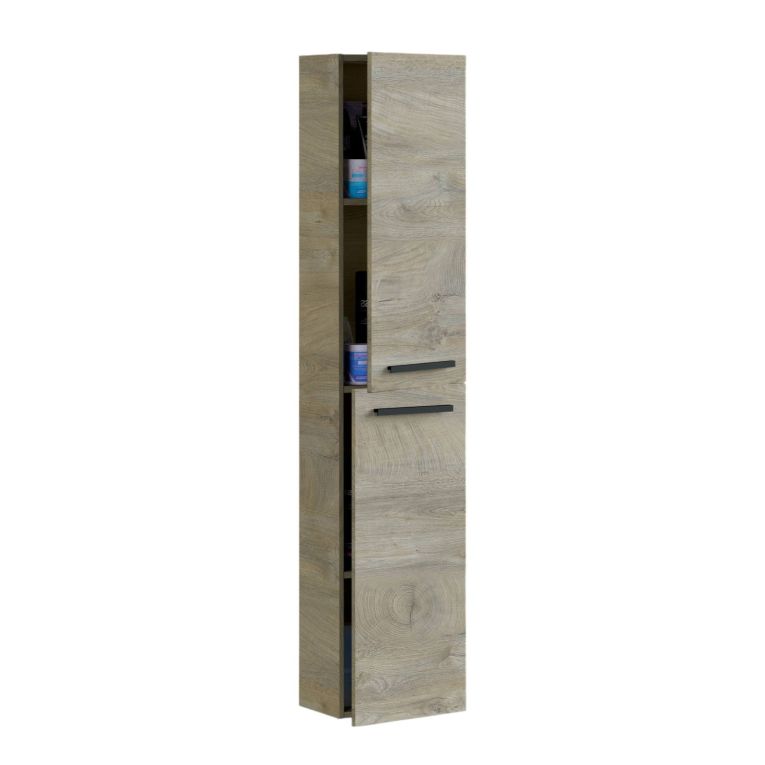 Colonna sospesa bagno 2 ante 30x150h cm rovere - Notte