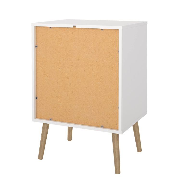 Comodino 1 anta bianco 50x39x72h cm - Antenati