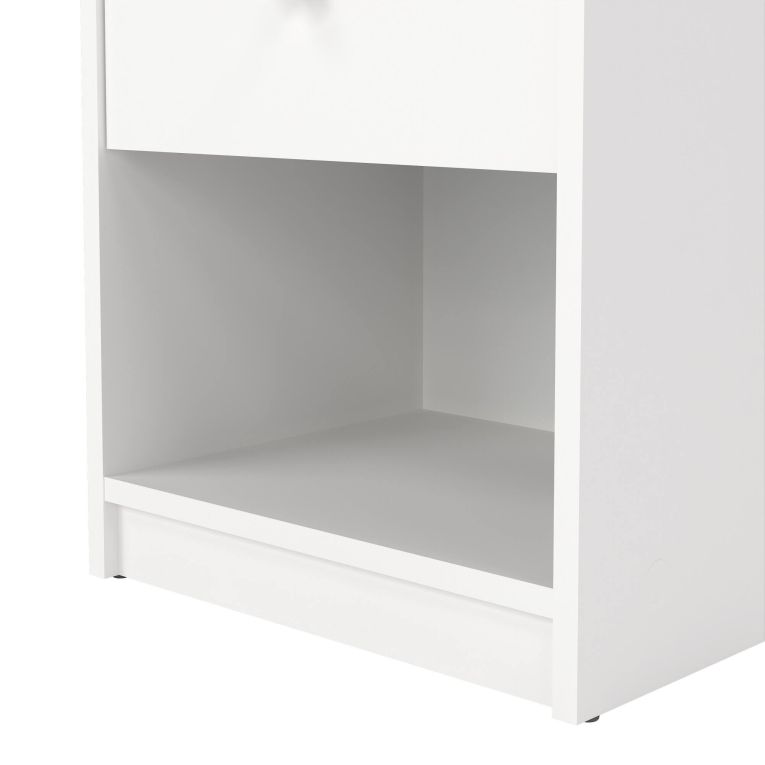 Comodino 1 cassetto bianco 37x30x48h cm - Kastri