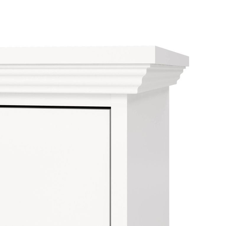 Comodino 1 cassetto bianco 47x43x63h cm - Pascal