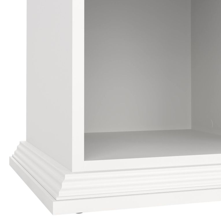Comodino 1 cassetto bianco 47x43x63h cm - Pascal