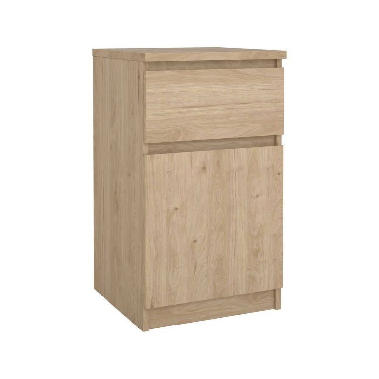 Comodino 1 cassetto rovere 40x40x70h cm - Delfini