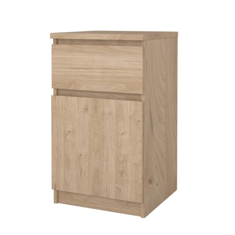 Comodino 1 cassetto rovere 40x40x70h cm - Delfini