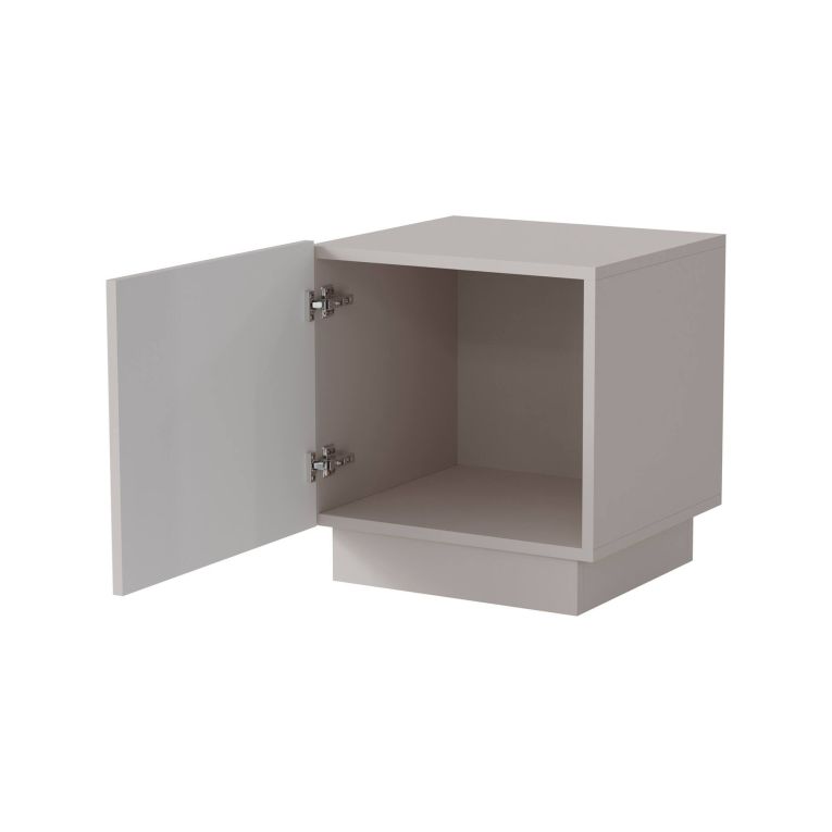 Comodino 1 ripiano beige 47x40x44h cm - Set di 2 comodini Revo