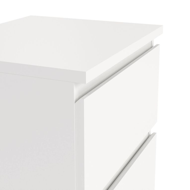 Comodino 1 ripiano bianco 40x34x48h cm - Albregio