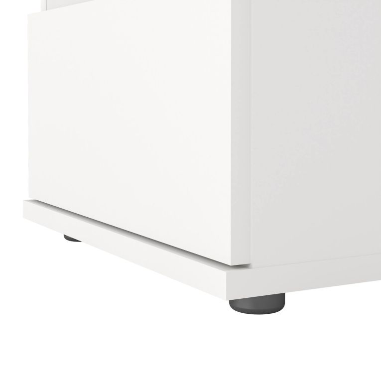 Comodino 1 ripiano bianco 40x34x48h cm - Albregio