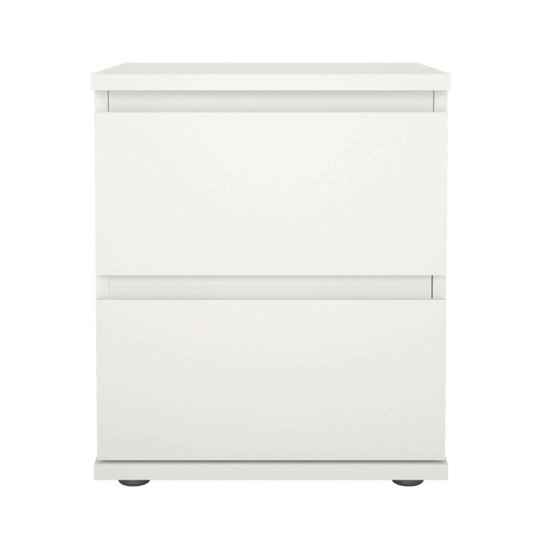 Comodino 1 ripiano bianco 40x34x48h cm - Albregio