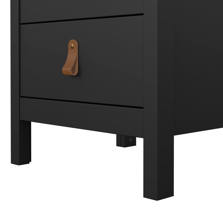 Comodino 1 ripiano nero 43x38x70h cm - Lombardia