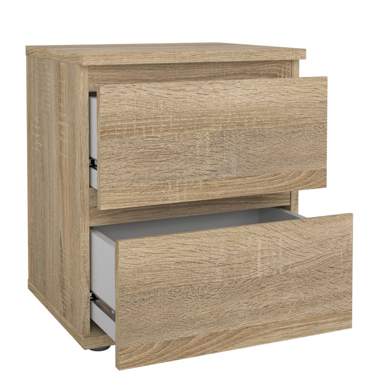 Comodino 1 ripiano quercia 40x34x48h cm - Albregio