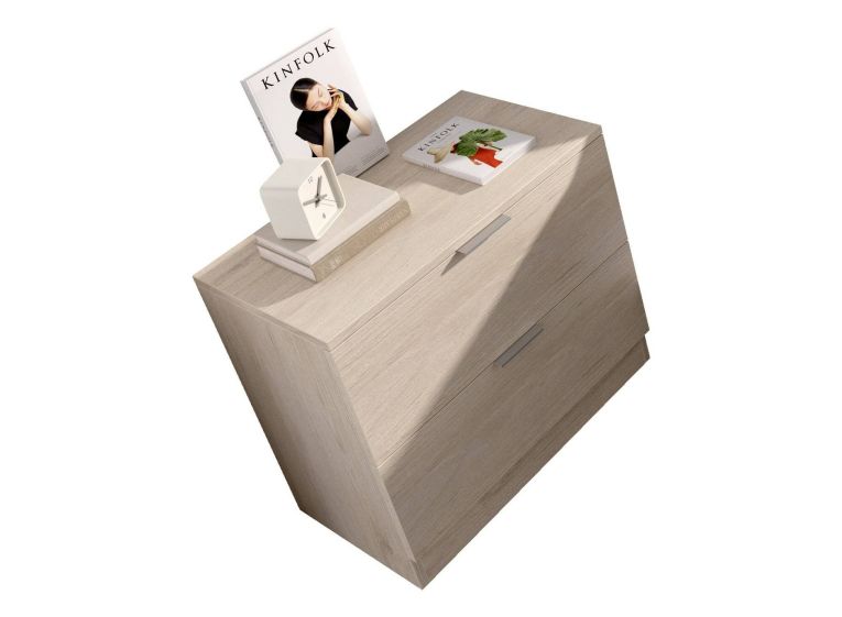 Comodino 1 ripiano rovere 50x34x46h cm - Banyan