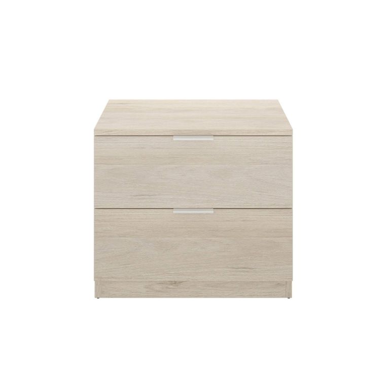 Comodino 1 ripiano rovere 50x34x46h cm - Banyan