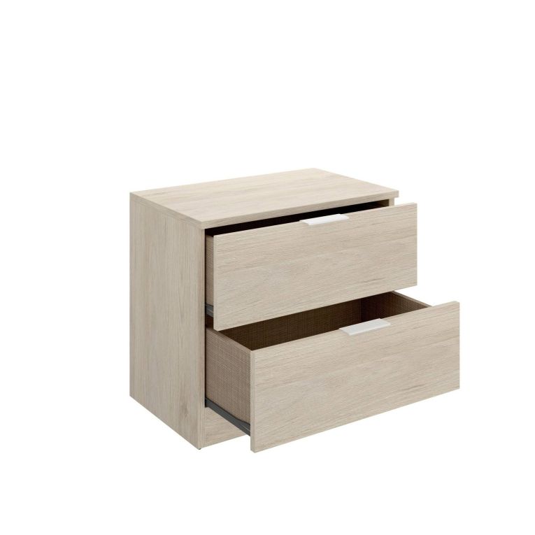 Comodino 1 ripiano rovere 50x34x46h cm - Banyan
