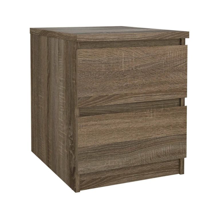 Comodino 1 ripiano rovere 50x40x49h cm - Daiki
