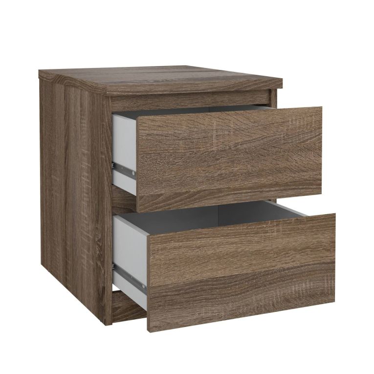 Comodino 1 ripiano rovere 50x40x49h cm - Daiki