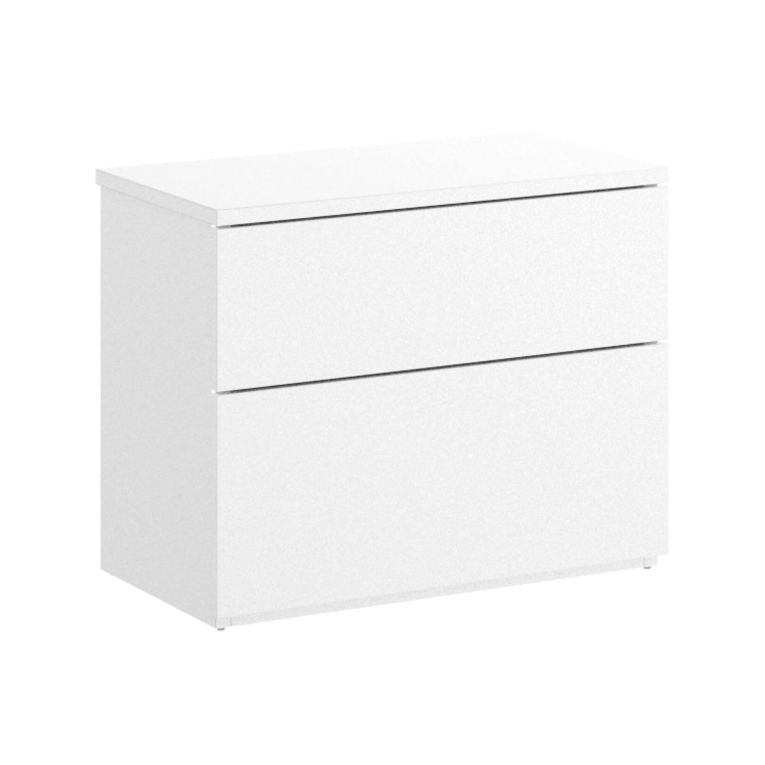 Comodino 2 cassetti bianco 52x34x42h cm - Acri