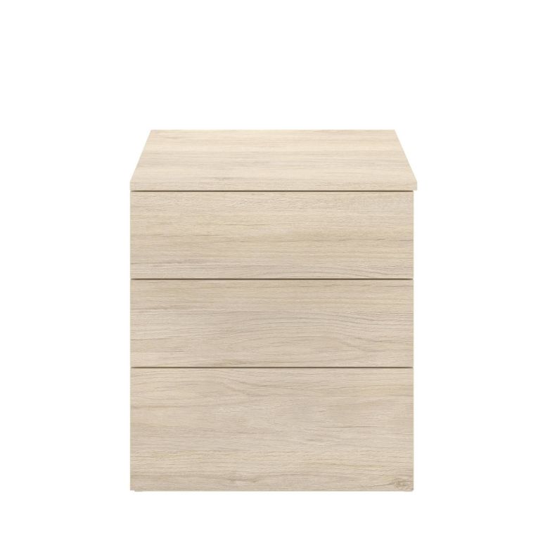 Comodino 3 cassetti rovere 52x34x58h cm - Arnold