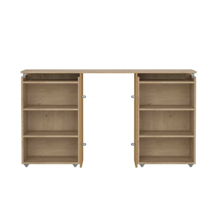 Comodino 7 ripiani rovere 144x26x79h cm - Arnaboldi