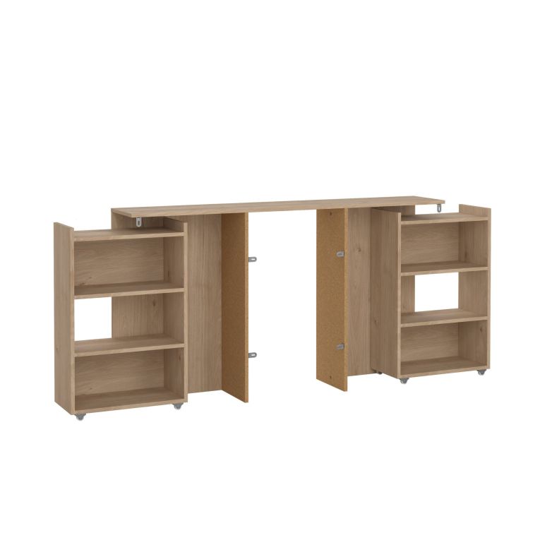Comodino 7 ripiani rovere 144x26x79h cm - Arnaboldi