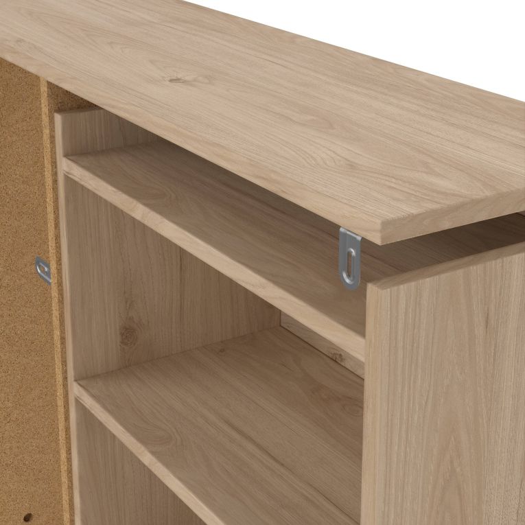 Comodino 7 ripiani rovere 144x26x79h cm - Arnaboldi